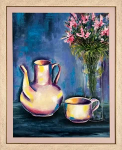 Bodegón Té con flores